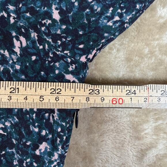 Boden Blue Floral Maxi Dress | Long Sleeve Tiered Prairie Maxi Plus 16/18R - Picture 8 of 12